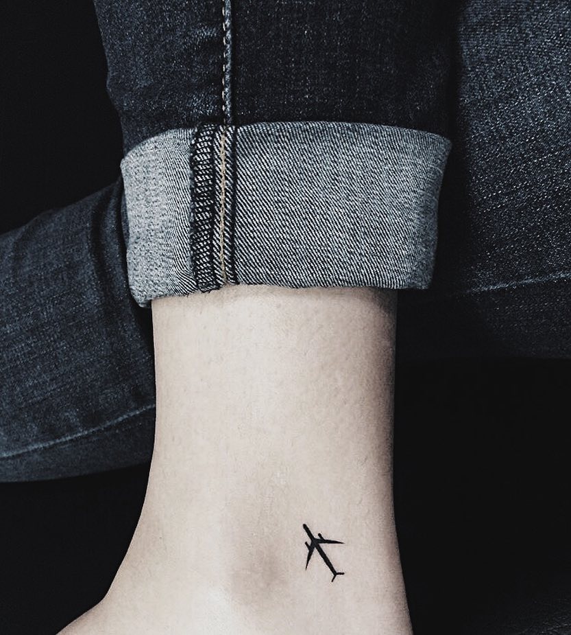 Small Airplane Tattoo