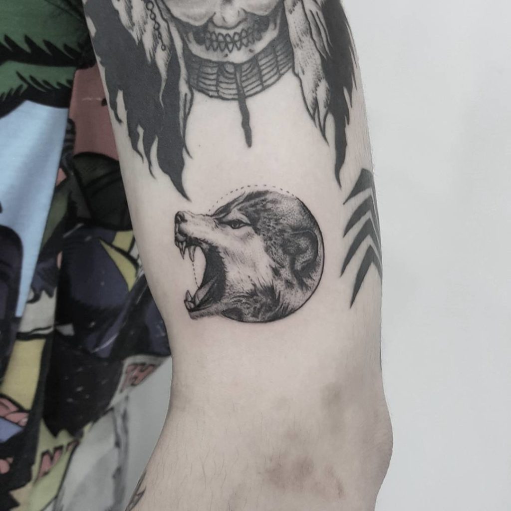 Small Wolf Tattoo